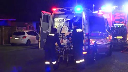 The man was taken to hospital. (9NEWS)