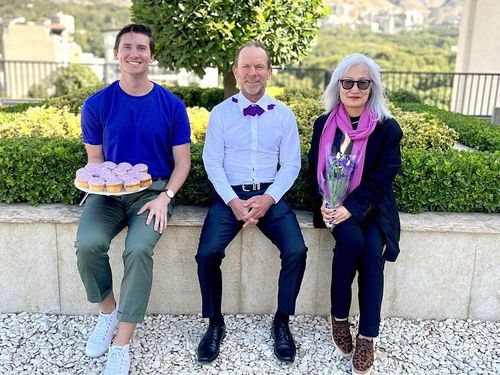 Australian ambassador to Iran Wear it Purple Instagram post