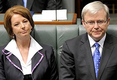 Julia Gillard and Kevin Rudd (AAP)