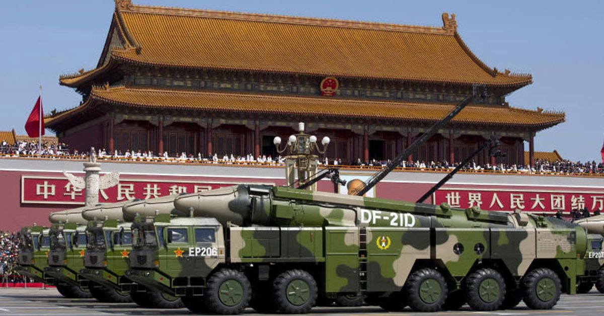 China to be 'on parity' with the US in nuclear arms race 'within years'