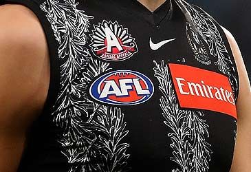 Which team do the Collingwood Magpies play in the AFL's annual Anzac Day match?
