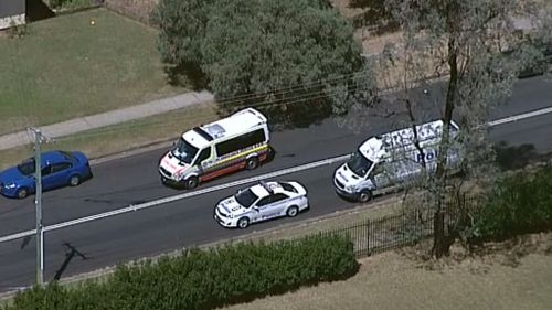 A number of emergency services are at the scene. (9NEWS)