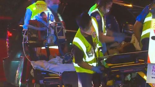 Paramedics rushed the woman to Westmead Hospital.