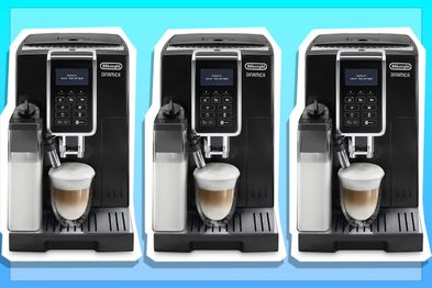 De'Longhi Dinamica Fully Automatic Coffee Machine with One Touch Technology, black
