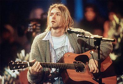 Kurt Cobain on MTV Unplugged (Getty)