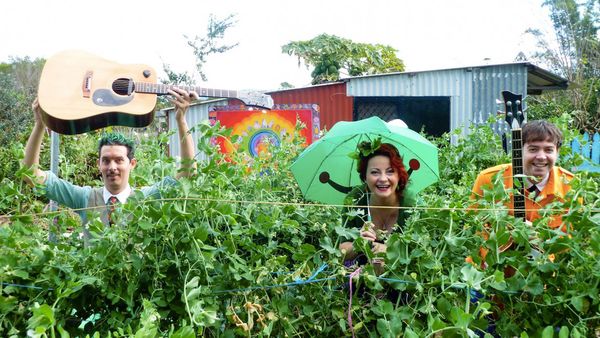 Garden variety: Aussie band, The Vegetable Plot, plays earthy music for hipster kids about healthy foods! Image: supplied