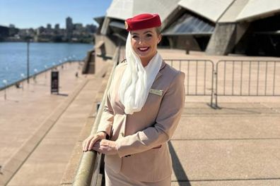 Emirates flight attendant Brittany James