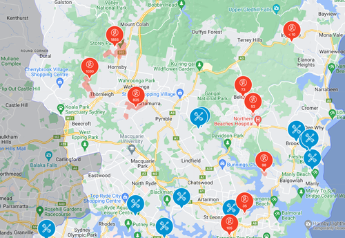 Sydney northern beaches power outages