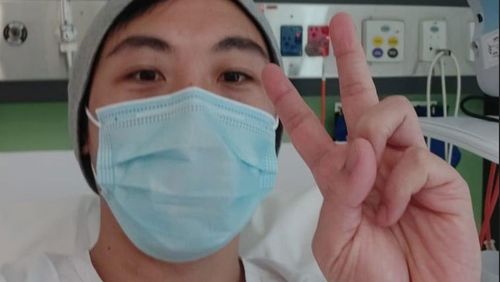 Hans Su said he hoped his story would help spread the message about young onset bowel cancer.