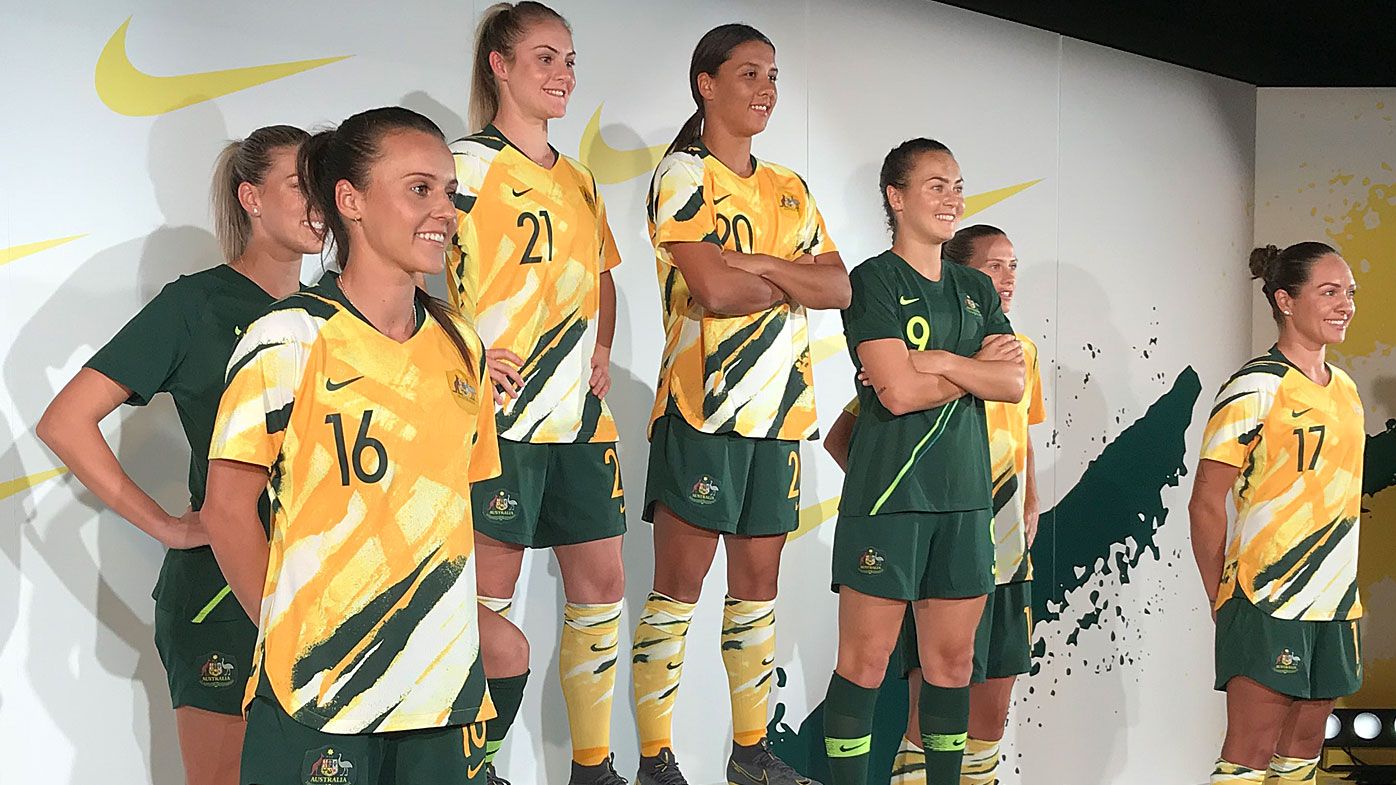 Matildas reveal their new kit for the 2019 Women's World Cup 