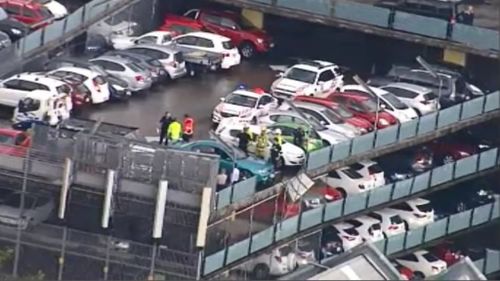 Emergency services were called to level six of Mater Hospital. (9NEWS)