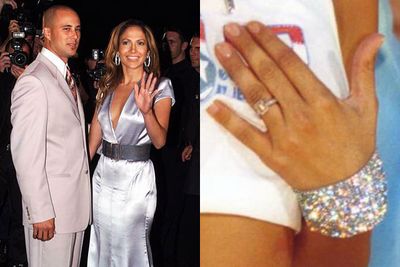 When January 2001 rolls 'round, the bootylicious beauty's touting an emerald-cut diamond engagement ring from former beau Cris Judd... which cost approximately <b>$100k</b>. <br/>