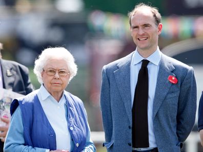 Queen Elizabeth II and Donatus, Prince and Landgrave of Hesse in 2014