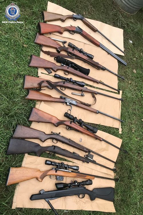 As well as drug charges, several men were charged over having firearms and ammunition without a licence.
