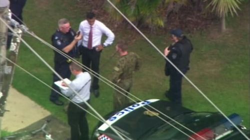 The man appeared to be wearing a military uniform. (9NEWS)
