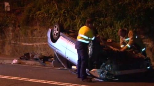 Driver and passengers missing after car crash in Sydney