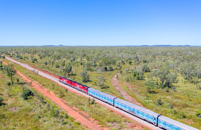 The Ghan featuring a Partjima makeover