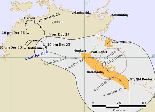 Cyclone may not form over Northern Territory