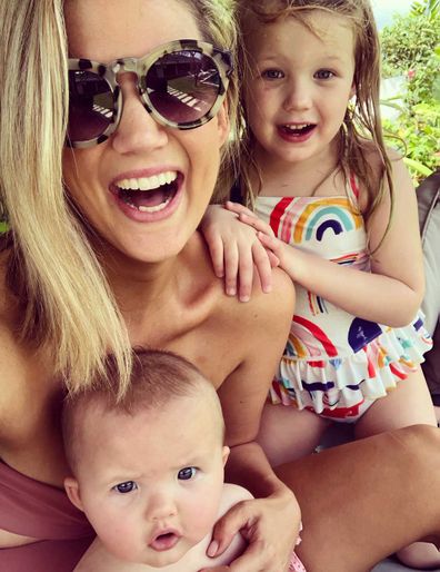 Brooke Cambell Bayes family photo in Bali