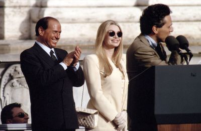 Italian Prime Minister Silvio Berlusconi and his second wife Veronica Lario