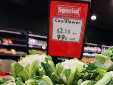 grocery prices confusion over cauliflower price tag