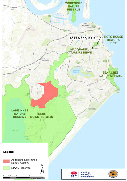 The NSW Government announced the purchase of 194 hectares of prime koala habitat near Port Macquarie today.