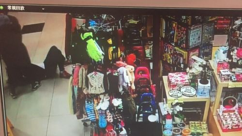 Detectives believe the same group targeted another Burwood Vodafone store, striking the owner as she closed the shop. Picture: Supplied