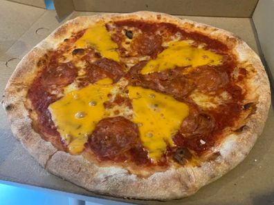 pizza with extra cheese