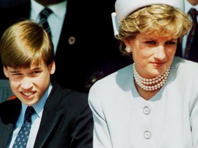 Princess Diana with son Prince William.
