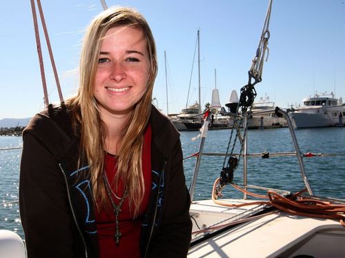 She was attempting to break the record for the youngest person to sail around the world.