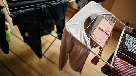 laundry drying indoors