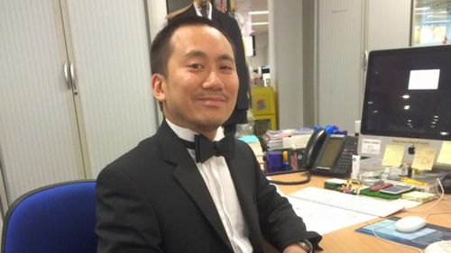 Journalist Geoff Ho was stabbed in the neck when he tried to fight off attackers. (Facebook)