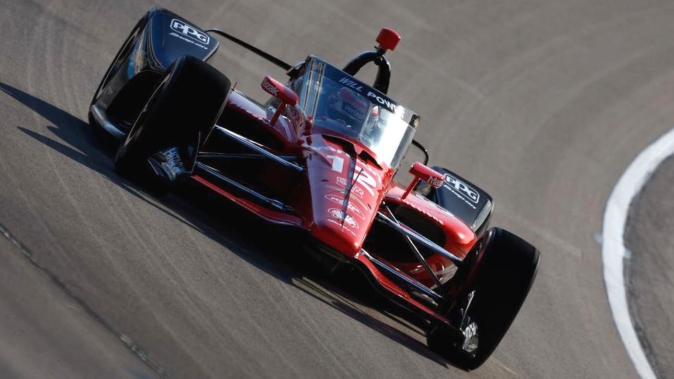 Will Power in action at Texas Motor Speedway ahead of round two of the IndyCar Series.
