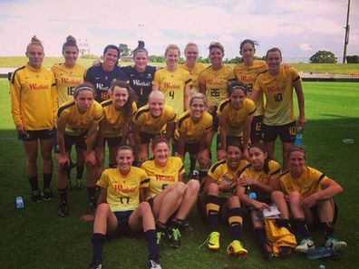 The Matildas squad in 2013, one decade before they made history at the 2023 FIFA Women's World Cup.