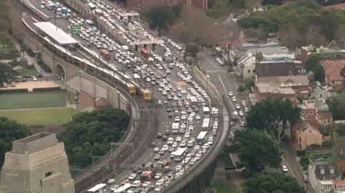 There were major traffic delays allegedly as a result of the climb. (9NEWS)