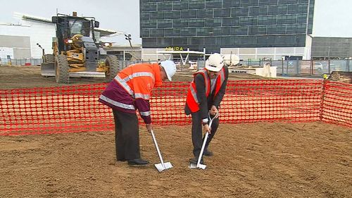 The multi-million-dollar expansion of Adelaide Airport began today.