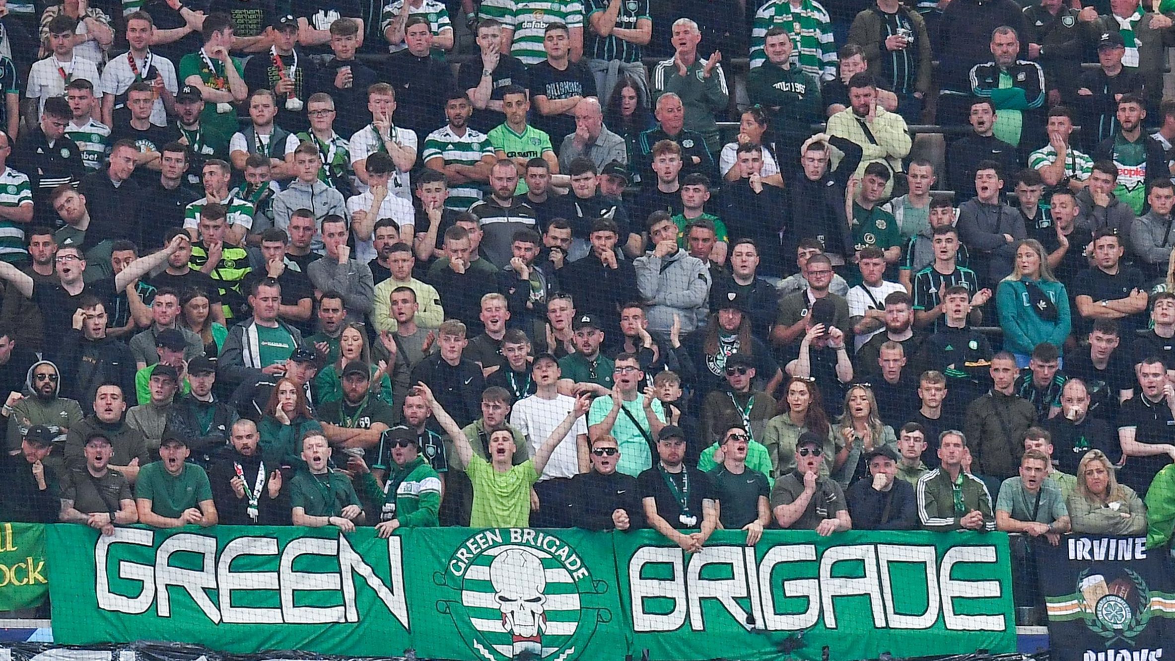 Celtic fans under fire for anti-royal banner as UEFA set to investigate Rangers