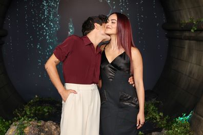 BURBANK, CALIFORNIA – OCTOBER 20: (L-R) Rudy Mancuso and Camila Mendes attend the premiere of HBO's original series IT: Welcome to Derry at Warner Bros. Studios on October 20, 2025 in Burbank, California. (Photo by Monica Schipper/Getty Images)