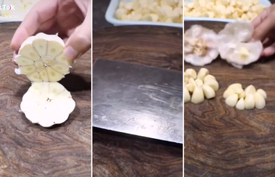 VIDEO: How to Peel Garlic in Bulk Super Fast - Everything Zoomer