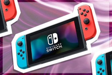 9PR: Nintendo Switch Console, Neon Red and Blue