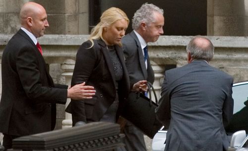 Former radio DJ Mel Greig made a surprise appearance at the inquest into the death of a British nurse. (AAP)