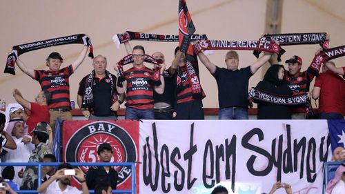The Western Sydney Wanderers played in front of a capacity, boisterous crowd at King Fahd Stadium. (AAP)