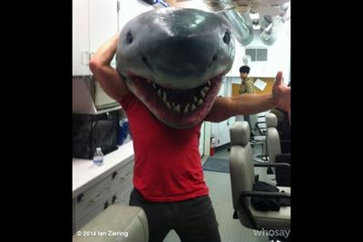 Ian Ziering: "#Sharknado #spoileralert I bet you didn't see this plot twist coming.."<br/><br/>(Image: Who Say)