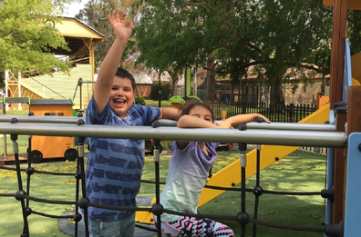 A day at the park is perfect for Spring.