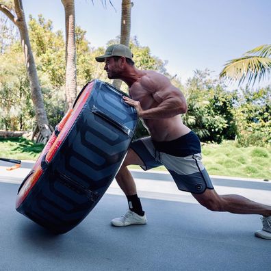 Chris Hemsworth has been working out for his role in Thor and to play Hulk Hogan.