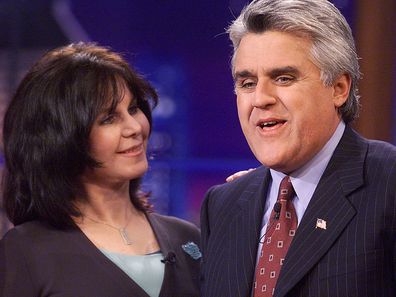 Mavis Leno on "The Tonight Show with Jay Leno" at the NBC Studios in Los Angeles, Ca. October 3, 2001. Photo by Kevin Winter/Getty Images.