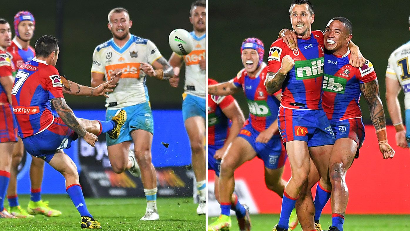 Pearce kicked the Knights into the NRL finals.