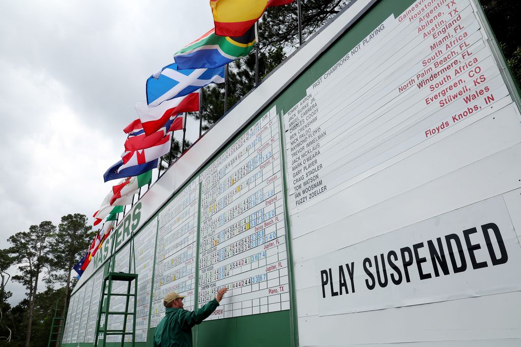 The Masters 2023 LIVE: Leaderboard and scores as play suspended during  third round