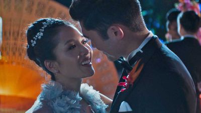 Nick and Rachel in Crazy Rich Asians