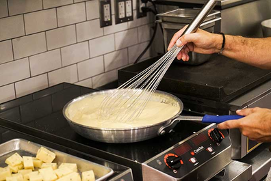 Truffle and raclette sauce for the world's most expensive fries